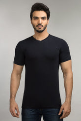 Black Basic Tee JVN-SIG-D016